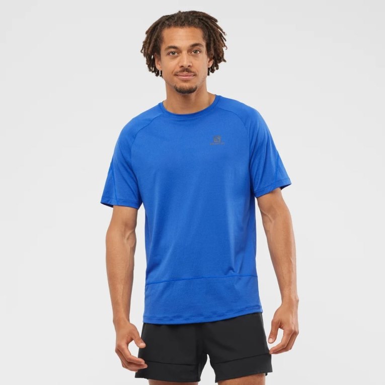 Blue Salomon Cross Run Short Sleeve Men\'s T-Shirts | IE BT7354